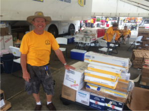 Southern Baptist Disaster Relief team members at the Louisiana floods.